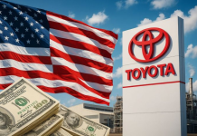 Toyota mohon premtimin prej 10 miliardë dollarësh në SHBA