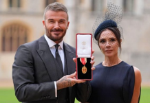Beckham dekorohet me titullin “Kalorës” nga mbreti Charles III
