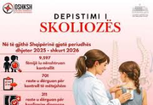 Depistimi i skoliozës, mbi 9,500 fëmijë të kontrolluar