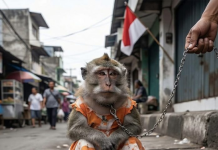 Jakarta ndalon shfaqjet e majmunëve “valltarë”